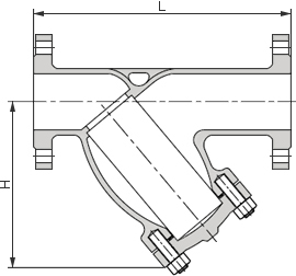 青銅Y型過(guò)濾器結(jié)構(gòu)圖