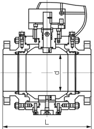 美標(biāo)鍛鋼球閥結(jié)構(gòu)圖