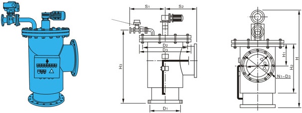 全自動自清洗過濾器結(jié)構(gòu)圖